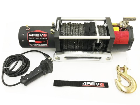Лебедка автомобильная 4REVO SRX Fast Speed 10000 12В Синтетический трос 4R-W103B-12