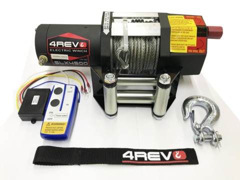 Лебедка для квадроцикла / снегохода  4REVO SLX-4500 со стальным тросом 4R-W453A