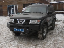 Бампер передний силовой без кенгурина "Спорт" KDT Nissan Patrol   05017