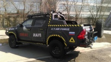 Дуга безопасности многофункциональная увеличенная KDT Toyota HILUX 15061G