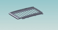 Багажник экспедиционный аэродинамический алюминиевый KDT Toyota Land Cruiser 200   04074L