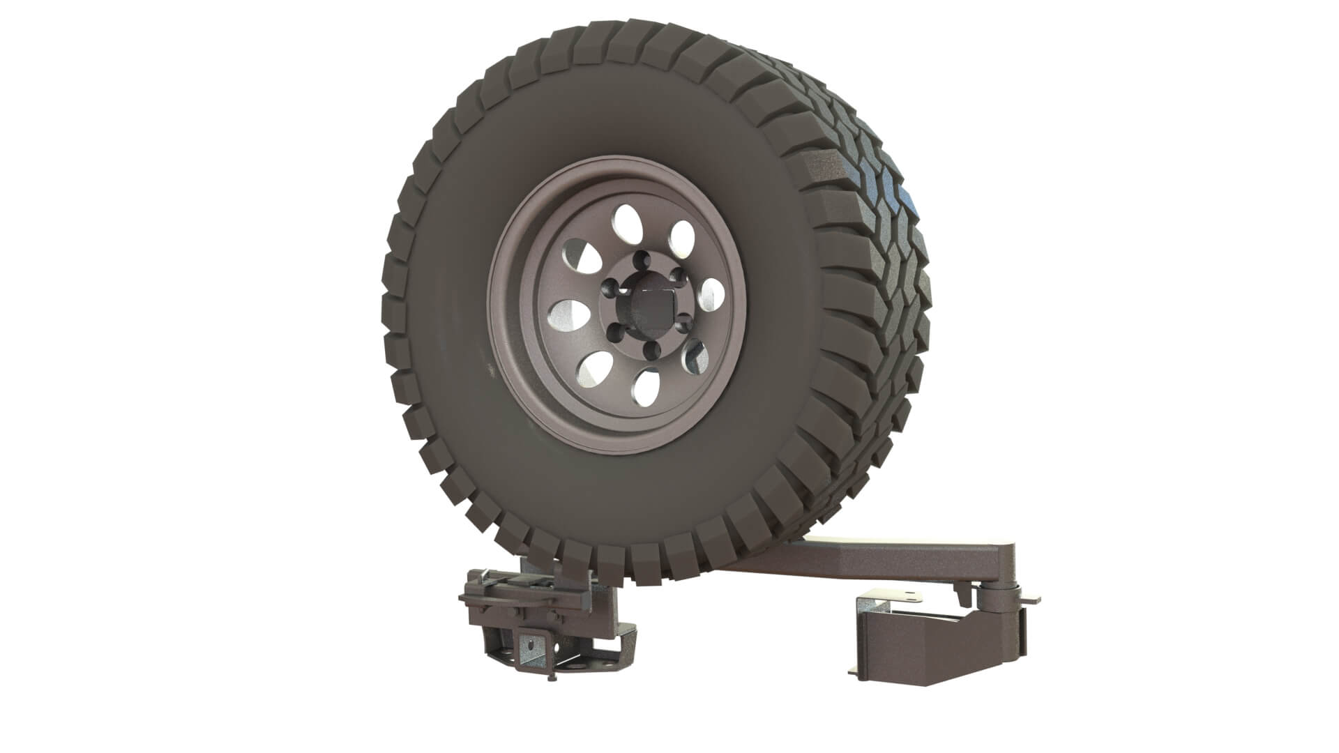 Калитка в штатный бампер Toyota Land Cruiser 105 с квадратом под фаркоп УСИЛЕННАЯ STC-TLC105-G-HD