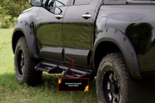Молдинг на дверь задний левый Русская артель Toyota Hilux 2015-2018 (VIII дорестайлинг)  MT-075142