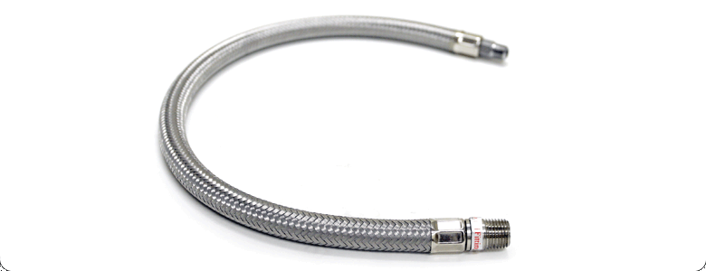 Шланг метализированый 18" 1/4х1/4" папа/папа 92804