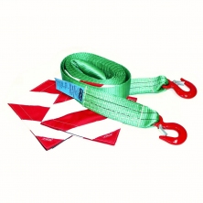 Буксировочный ремень 6/9т 5м Крюк/Крюк с флажками(2 шт) Tplus T002265
