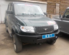 Бампер передний силовой без кенгурина "Спорт" KDT 06017 УАЗ Патриот
