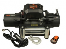 Лебедка автомобильная 4REVO 9000 12V со стальным тросом  4R-W091A
