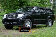 Молдинг на дверь широкий, передний левый Русская артель Nissan Navara 2005-2010  MN-076810