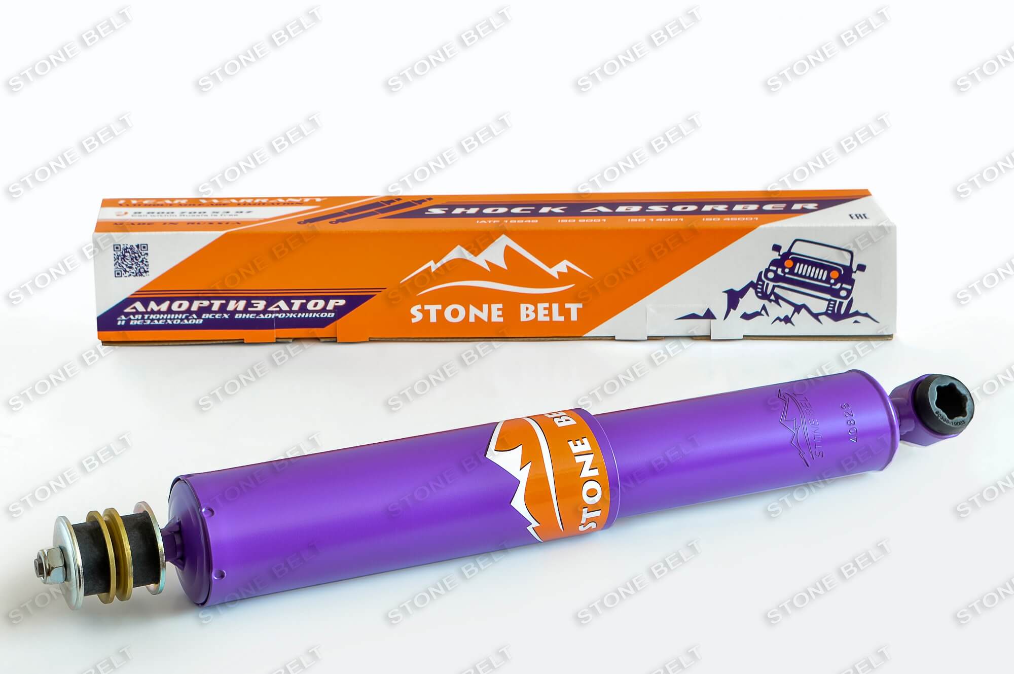 Амортизатор Stone Belt Toyota LC 80-105, прадо 120-150 задний, лифт 2 дюйма, размеры 382-623 мм 4082S