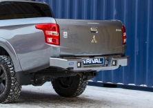 Бампер силовой задний AL (черный)  Rival  для Mitsubishi L200, V - все 2015-2018 2D.4003.1-NL