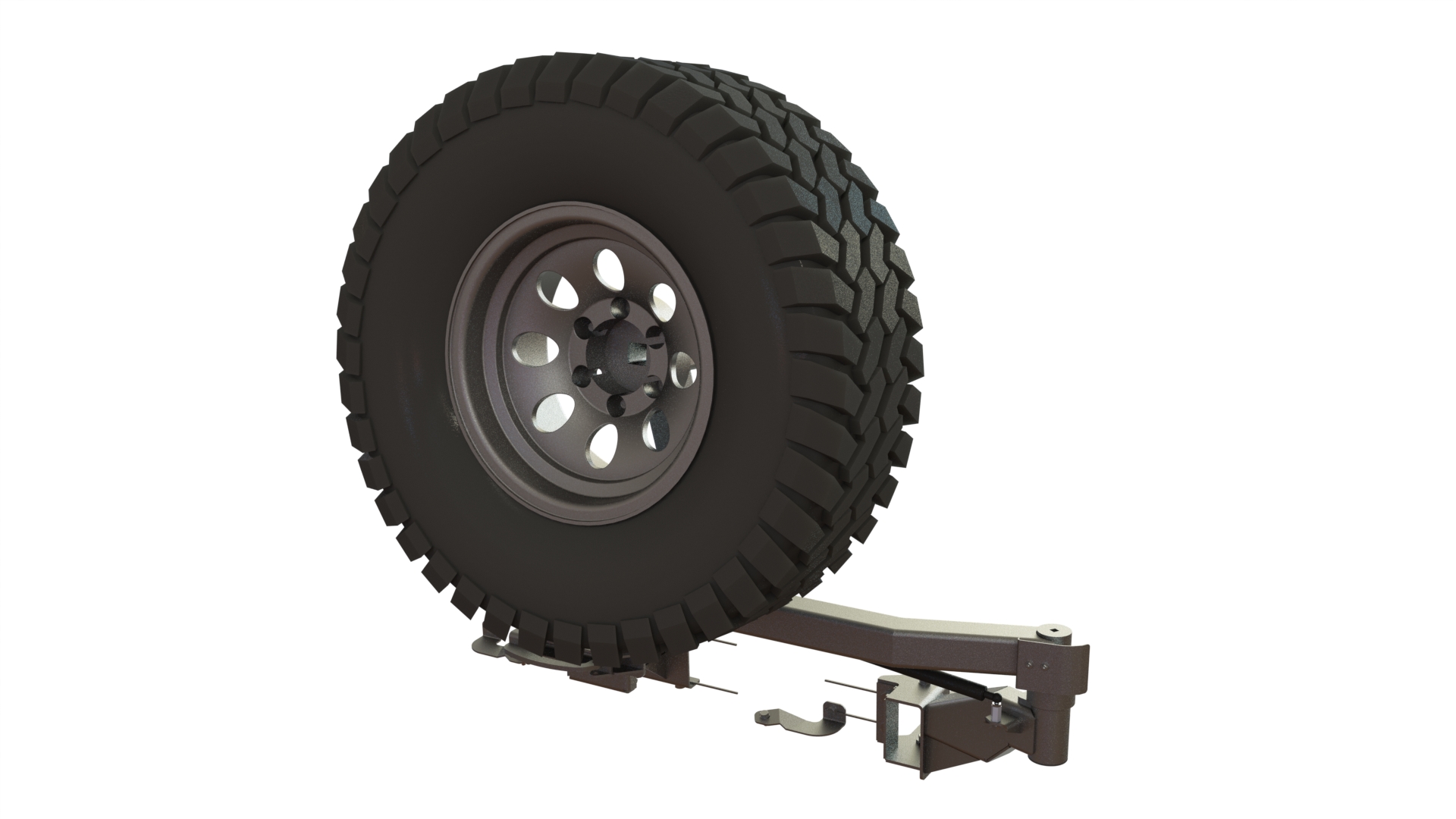 Калитка в штатный бампер Toyota Land Cruiser Prado 95 STC-TLCP95-G