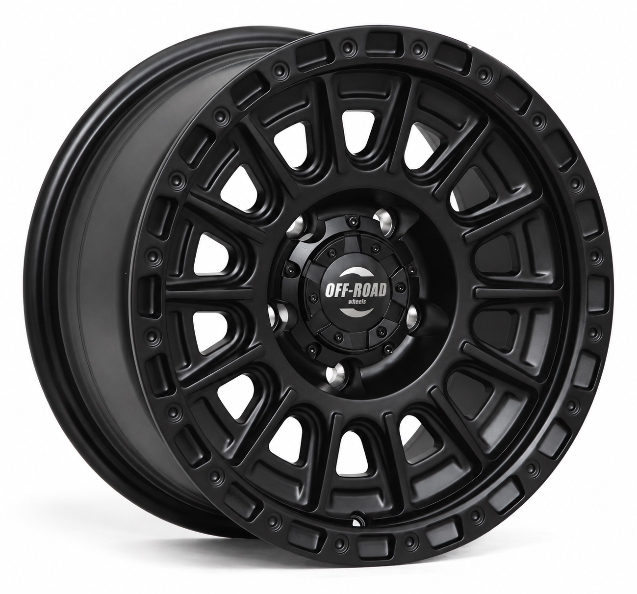 Фото колёсного диска: Диск УАЗ литой черный матовый 5x139,7 8xR16 d108,2 ET+15 (продаются по 4 шт.) FFL65638-1680-53908B+15