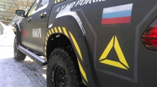 Расширители колесных арок пластиковые (комплект) KDT Toyota Hilux 2015-   15171