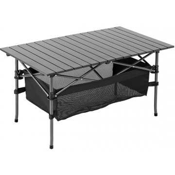 Стол складной Premier 94x55x50см., реечная столешница алюминий, с отделением под посуду  PR-MC-607