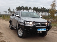 Бампер передний силовой с кенгурином алюминиевый KDT Toyota HILUX   15016L