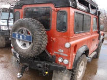 Бампер задний силовой KDT 11021 Land Rover Defender 90/110