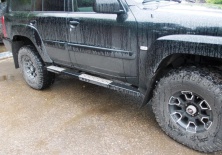 Пороги силовые алюминиевые KDT 05033L Nissan Patrol