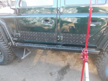 Пороги силовые алюминиевые KDT Land Rover Defender 110, 11033L