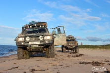 Бампер передний силовой с кенгурином алюминиевый KDT Toyota Land Cruiser 100/105   03016L