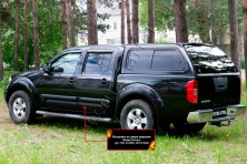Молдинг на дверь широкий, задний левый Русская артель Nissan Navara 2005-2010  MN-076842