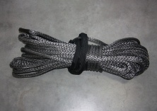 Трос Dyneema синтетический для лебедки 10мм*28м, серый, 14-и прядная синтетика   15992