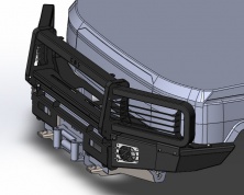 Защита передней оптики KDT 19052 Toyota Land Cruiser 70 до 2006