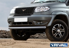 Защита переднего бампера d76 RIVAL UAZ Patriot 2005-2014  R.6301.004