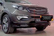 Решетка радиатора Вариант 2 с сеткой металлик Русская артель KIA Sportage  RRKS-006200