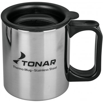 Термокружка ТОНАР 350ML с пластиковой крышкой  T.TK-047-350