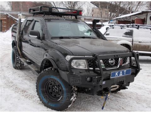 Передний силовой бампер со съемным кенгурином Nissan Navara, Pathfinder 16013-KDT