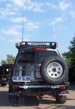 Бампер задний силовой KDT Toyota Land Cruiser 100   020201