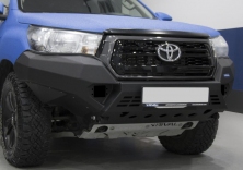 Бампер силовой передний AL (черный)  Rival  для Toyota Hilux Revo (Exclusive) 2018- 2D.5716.1-NL
