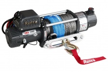 Лебёдка электрическая двухскоростная 12V Runva 12000lbs, 5700кг, синтетический трос  EWD12000USR