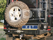 Бампер задний силовой KDT 11022 Land Rover Defender 90/110