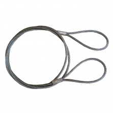 Буксировочный трос стальной, 50т, 6м, Петля/Петля Tplus T014395