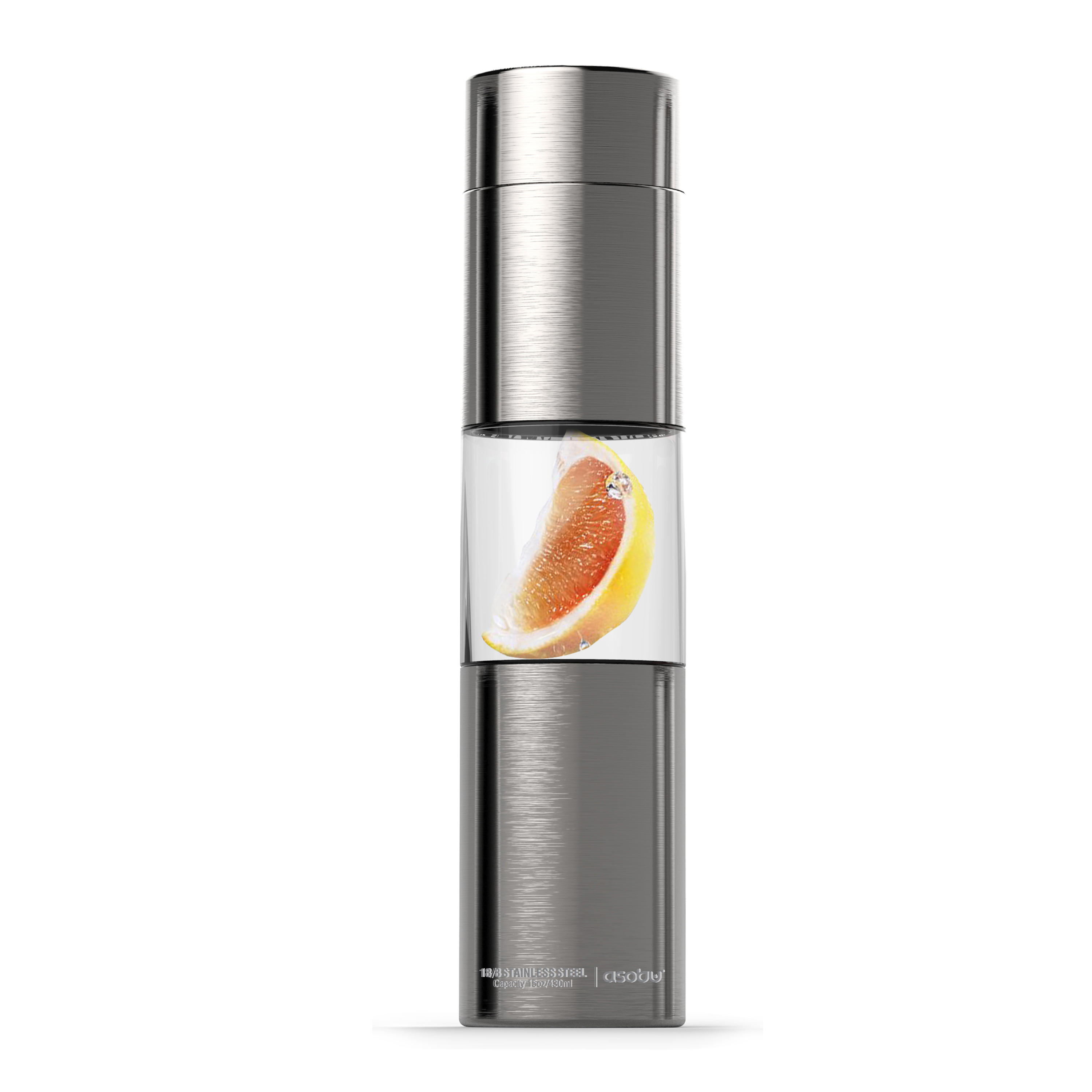 Бутылка FLAVOUR U SEE, 500 мл, серебряная  SWG15.11-SILVER