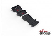 Комплект защит радиатор + картер + КПП + РК АвтоБроня Toyota Land Cruiser 150 Prado  K111.09516.1