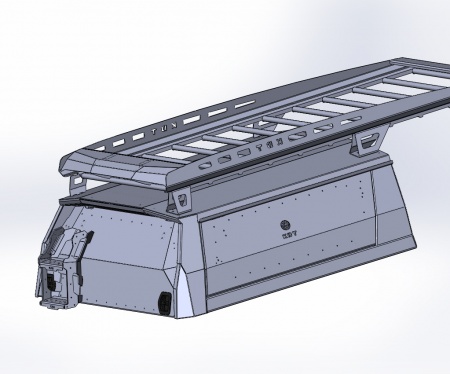 Кунг экспедиционный однодверный KDT Nissan NP300  1728(I)