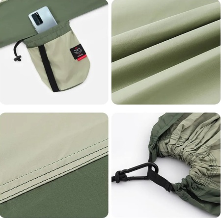 Гамак Naturehike без планок, туристический, зеленый NH21DC011-SGR