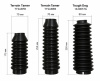 Пыльник амортизатора Terrain Tamer черный (короткий) L200, TLC,  Hilux TTSABFB — сравнение пыльников, размеры 175, 255 и 250 мм