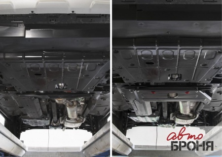 Защита топливных трубок АвтоБроня Nissan Terrano/ Renault Duster  111.04716.1