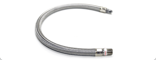 Шланг метализированый 18" 1/4х1/4" папа/папа 92804