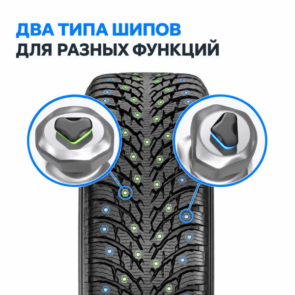 Технологии и конструкция шины: Шина IKON Tyres Autograph Ice 9 265/65 R17 116T XL SUV шипованные TS72242