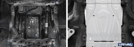 Защита КПП RIVAL Fiat Fullback/Mitsubishi L200/Mitsubishi Pajero Sport  333.4047.2