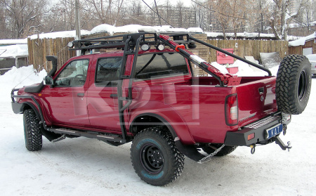 Пороги силовые алюминиевые KDT 1703L Nissan NP-300