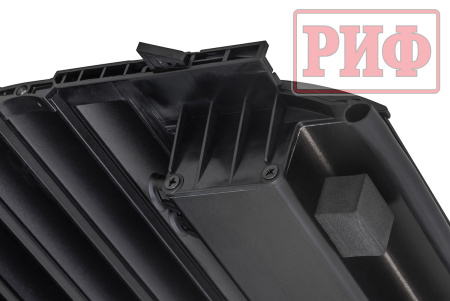 Крышка кузова РИФ для Mitsubishi L200 2024+, роллета раздвижная, алюминиевая, черная 1550x1533 мм ZM53B