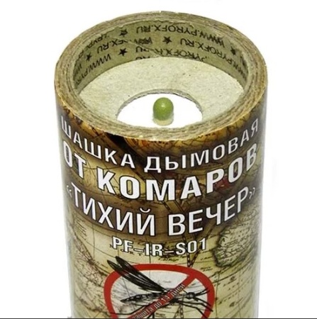 Шашка дымовая от комаров "СЛЕДОПЫТ - ТИХИЙ ВЕЧЕР"  PF-IR-S01