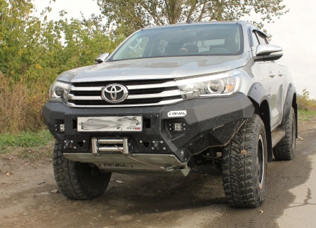 Бампер силовой передний AL без ПТФ RIVAL Toyota Hilux Revo 2015-  2D.5701.1.B-NL