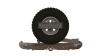 Бампер задний Toyota Land Cruiser Prado 150  2009-2017 калитка центр, под ПТФ STC-TLCP150-BRR-C1-L3
