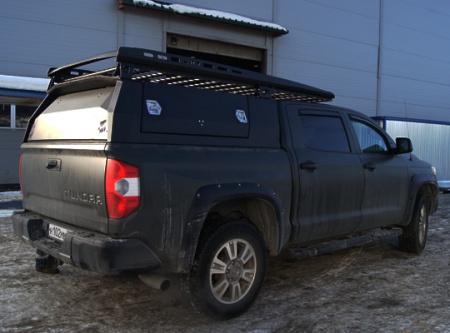 Кунг экспедиционный трехдверный KDT Toyota TUNDRA Crew Max 2014-  2228N